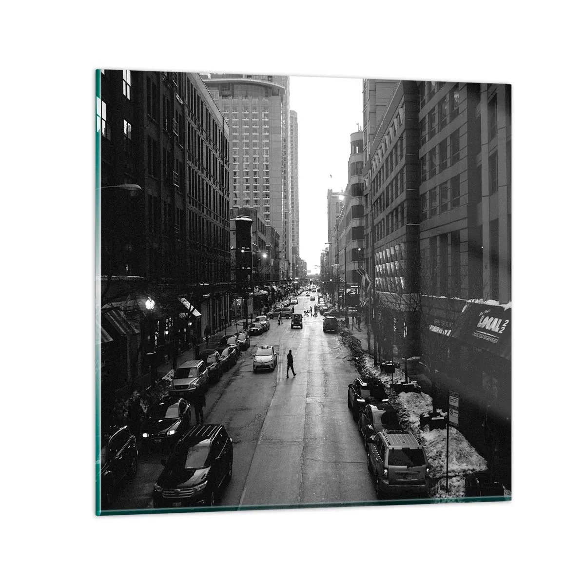 Quadro em vidro - Outro dia como todos os dias - 40x40 cm