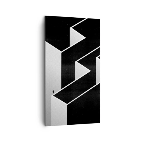 Quadro em tela - Solidão no topo - 45x80 cm