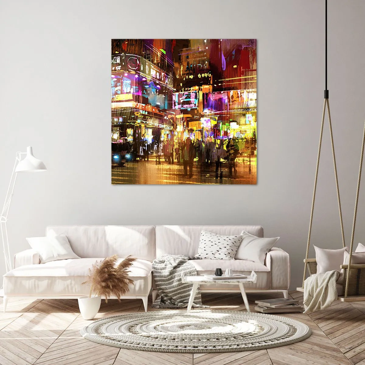 Quadro em tela - Num mar de luz - 50x50 cm