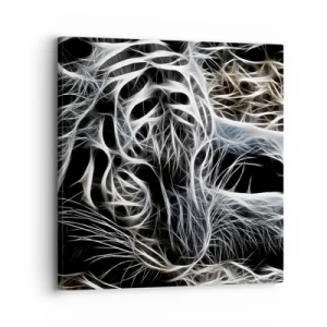 Quadro em tela - Um estudo da leveza do gato - 30x30 cm
