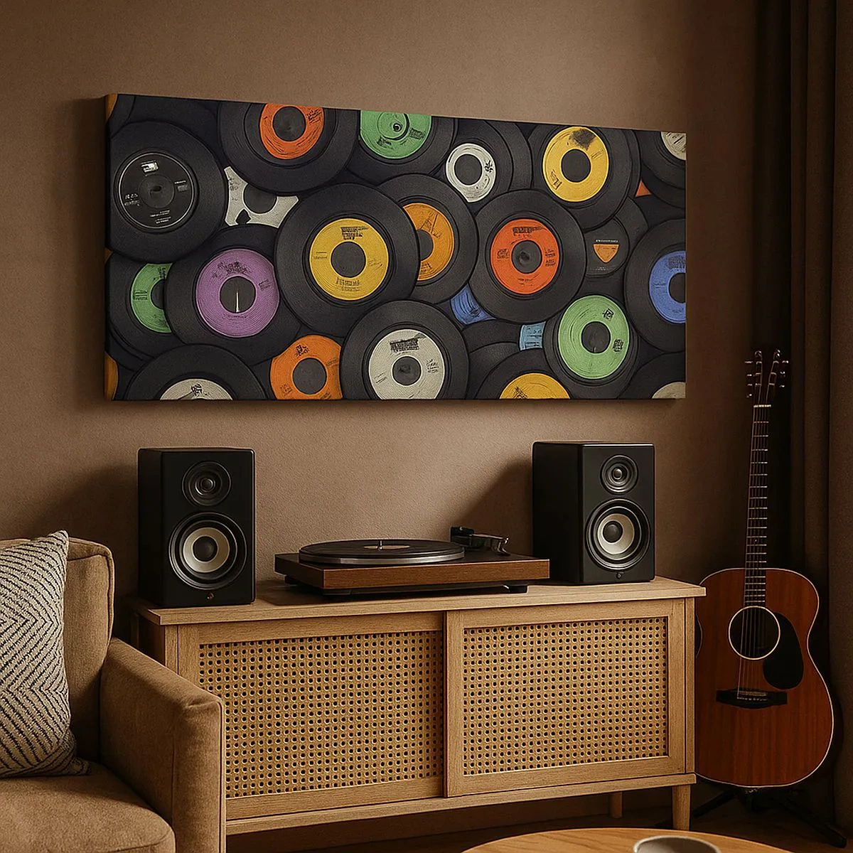 Quadro em tela - Cores dos clássicos - 100x40 cm