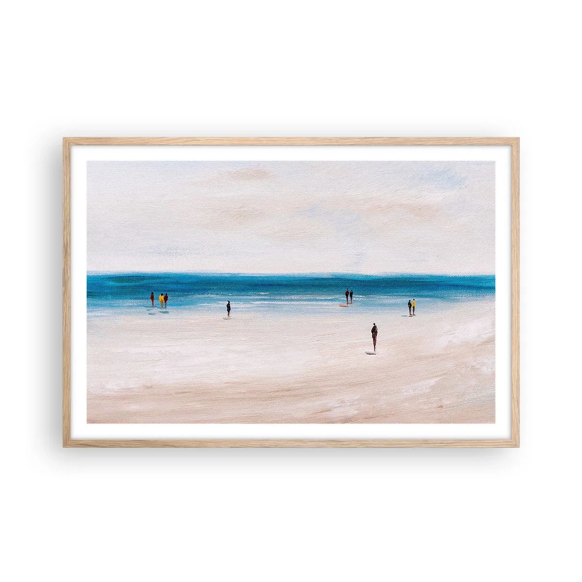 Pôster com moldura de carvalho claro - Uma necessidade natural - 91x61 cm