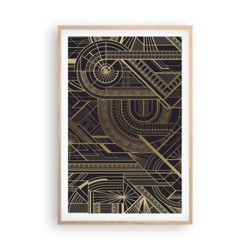 Pôster com moldura de carvalho claro - Conceitos, ideias, planos - 61x91 cm