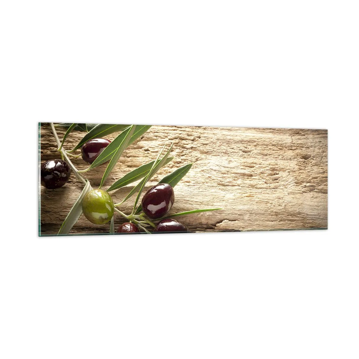 Quadro em vidro - Direto da natureza - 90x30 cm