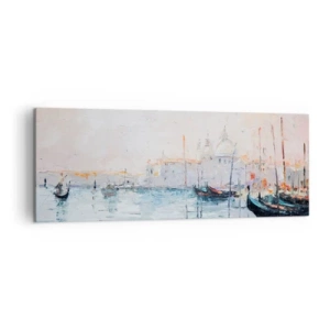 Quadro em tela - Além da água, atrás do nevoeiro - 140x50 cm
