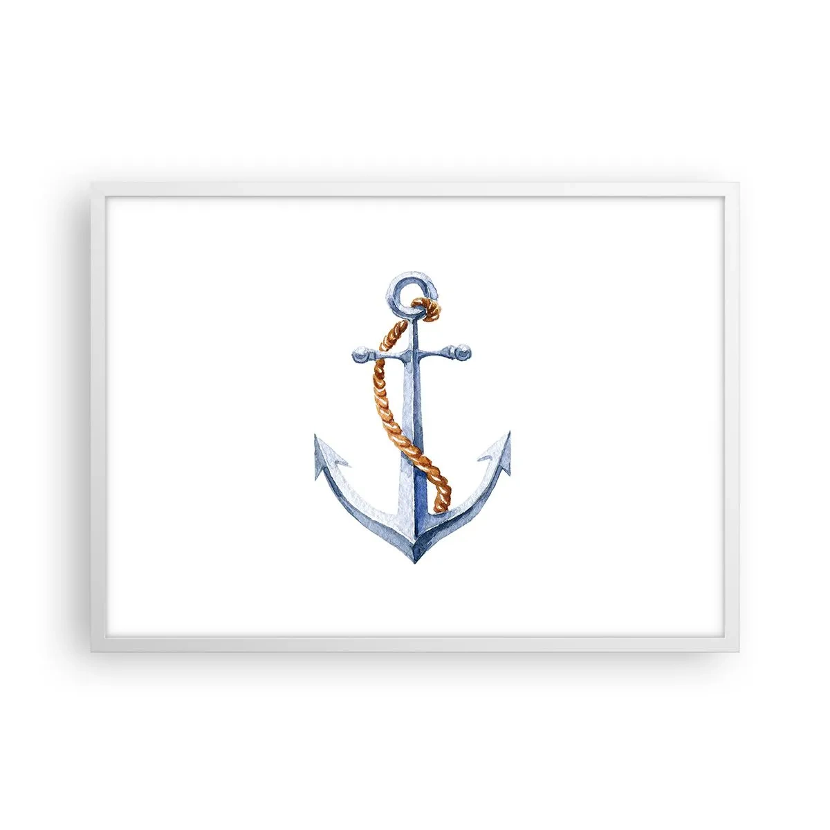 Pôster em moldura branca - Ahoy aventura! - 70x50 cm