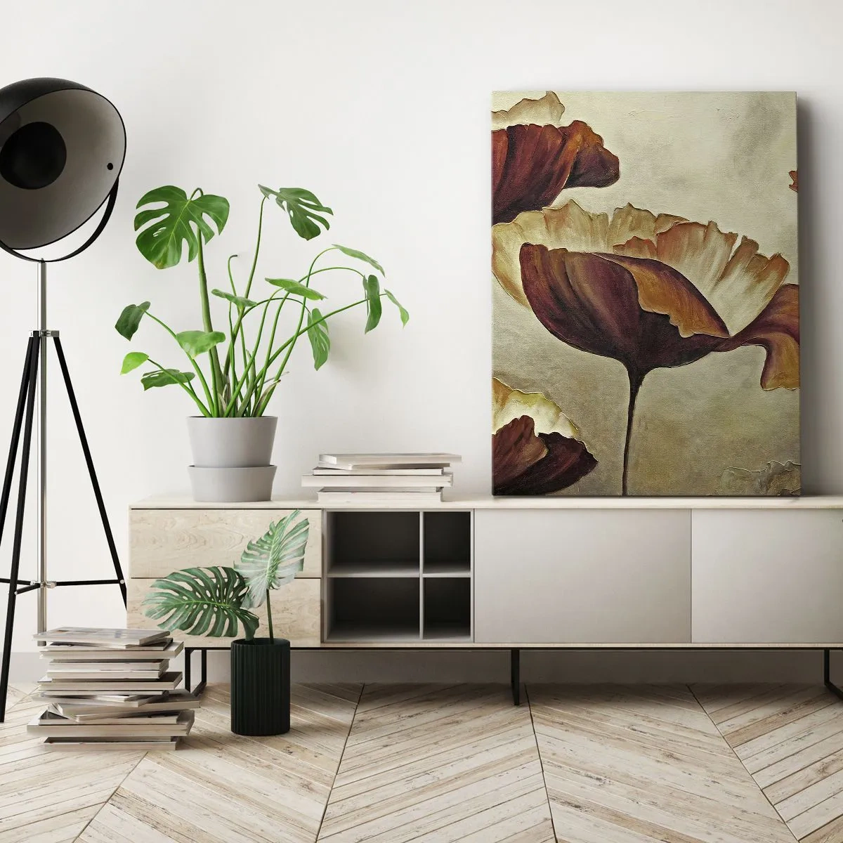Quadro em tela - Prados e pradarias - 55x100 cm