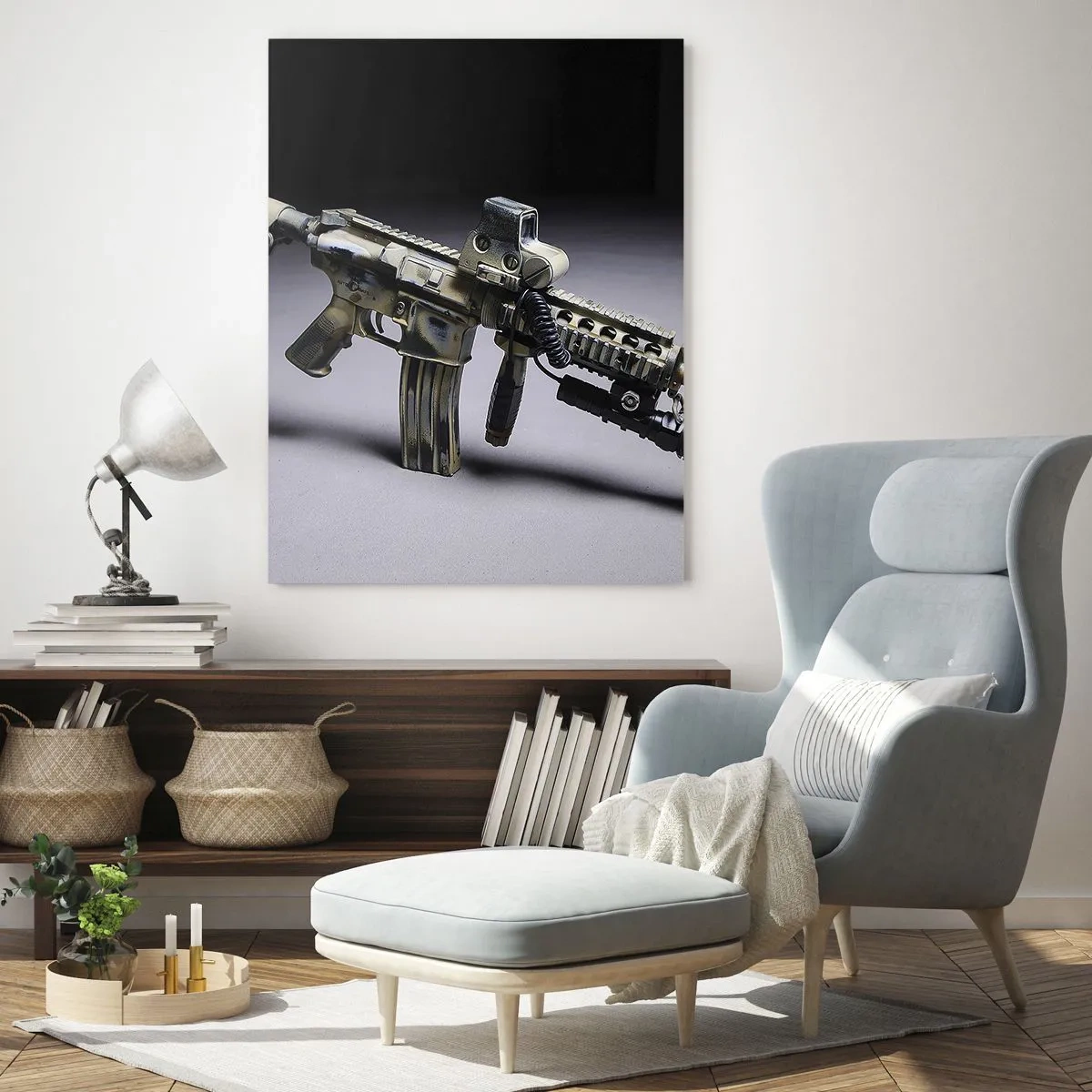 Quadro em vidro - Sempre perigoso - 50x70 cm