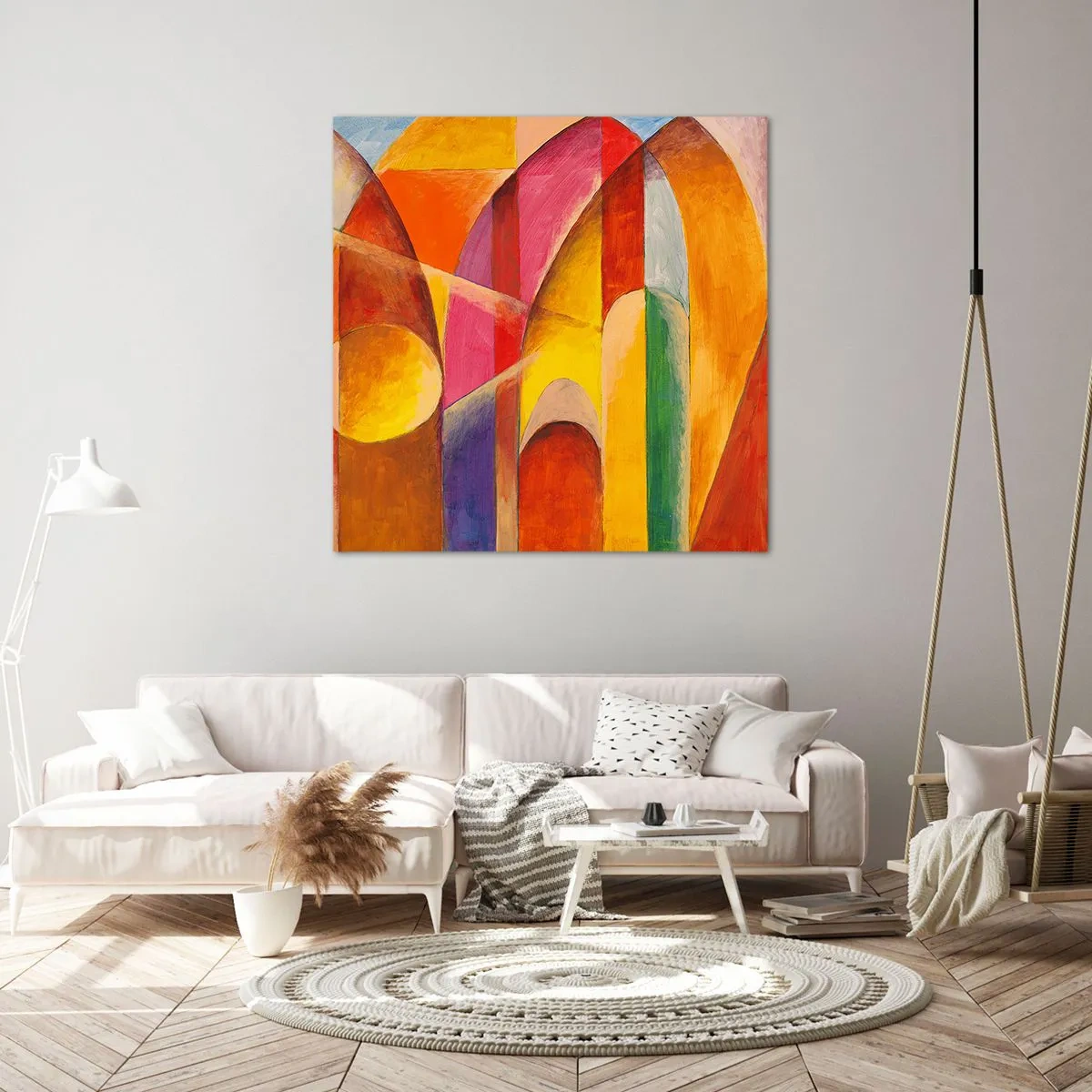 Quadro em tela - Catedral do Sol - 30x30 cm