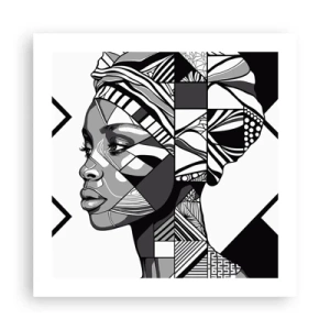 Pôster - Retrato étnico - 50x50 cm