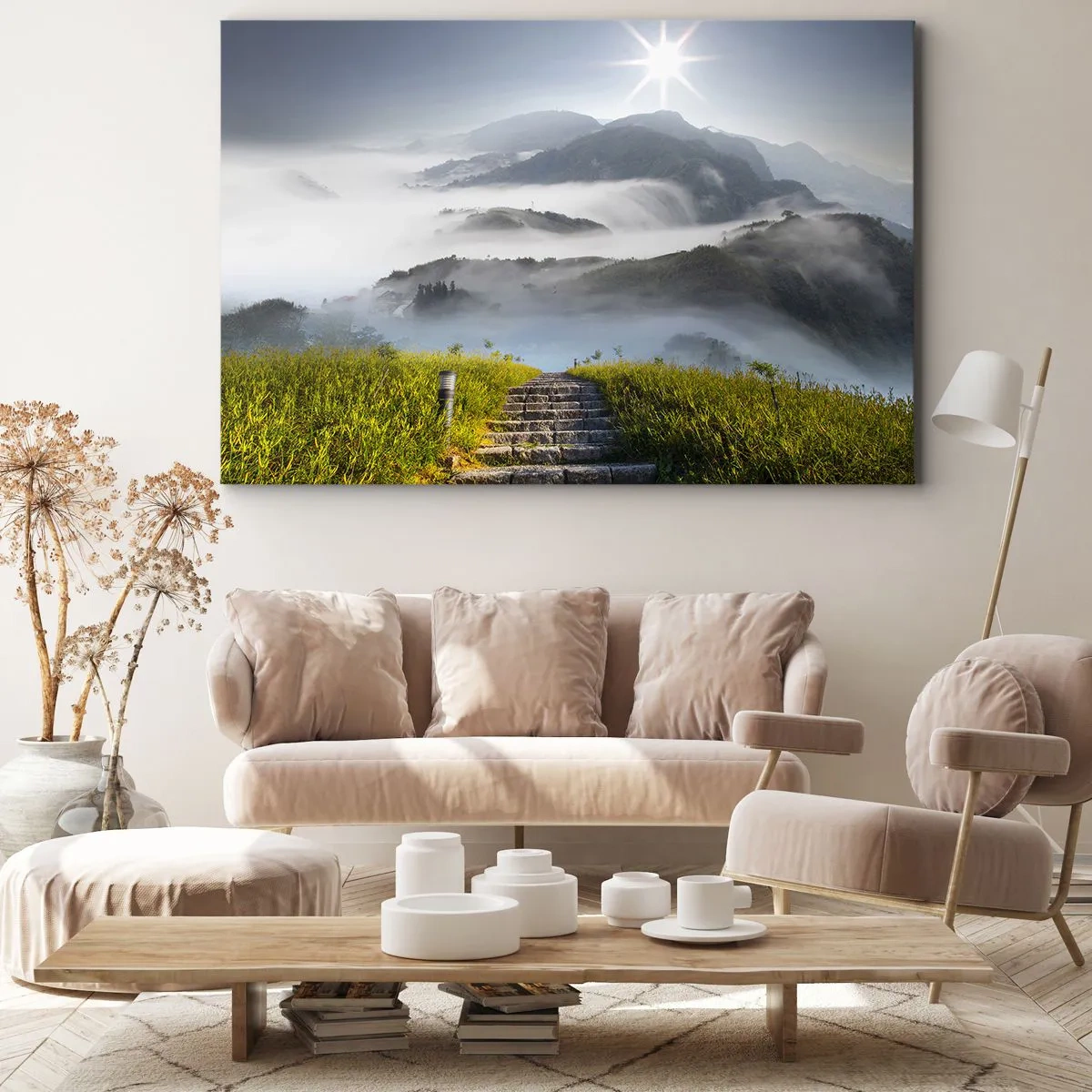 Quadro em tela - Em direcção às nuvens - 120x80 cm