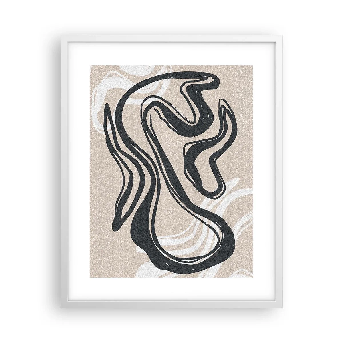 Pôster em moldura branca - Expressão multiplicada - 40x50 cm