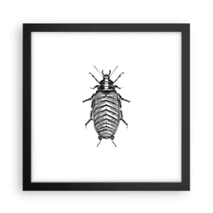 Pôster com moldura preta - Que exemplo! - 30x30 cm