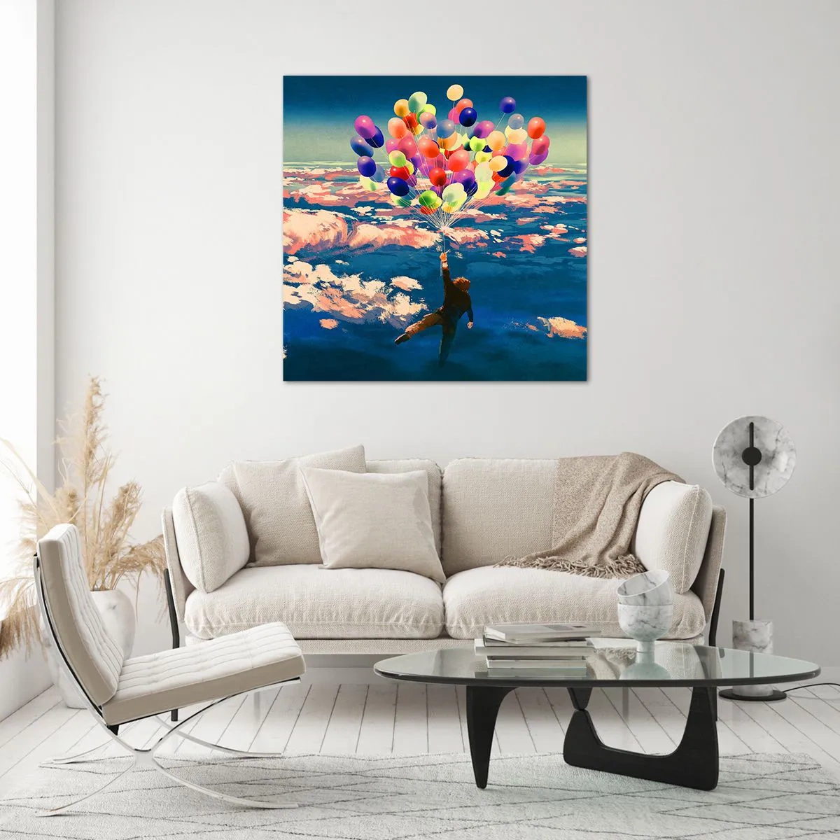 Quadro em vidro - Um sonho de infância tornado realidade - 50x50 cm