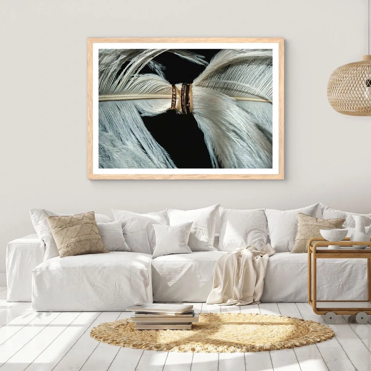 Pôster com moldura de carvalho claro - ...todos os dias da nossa vida... - 100x70 cm