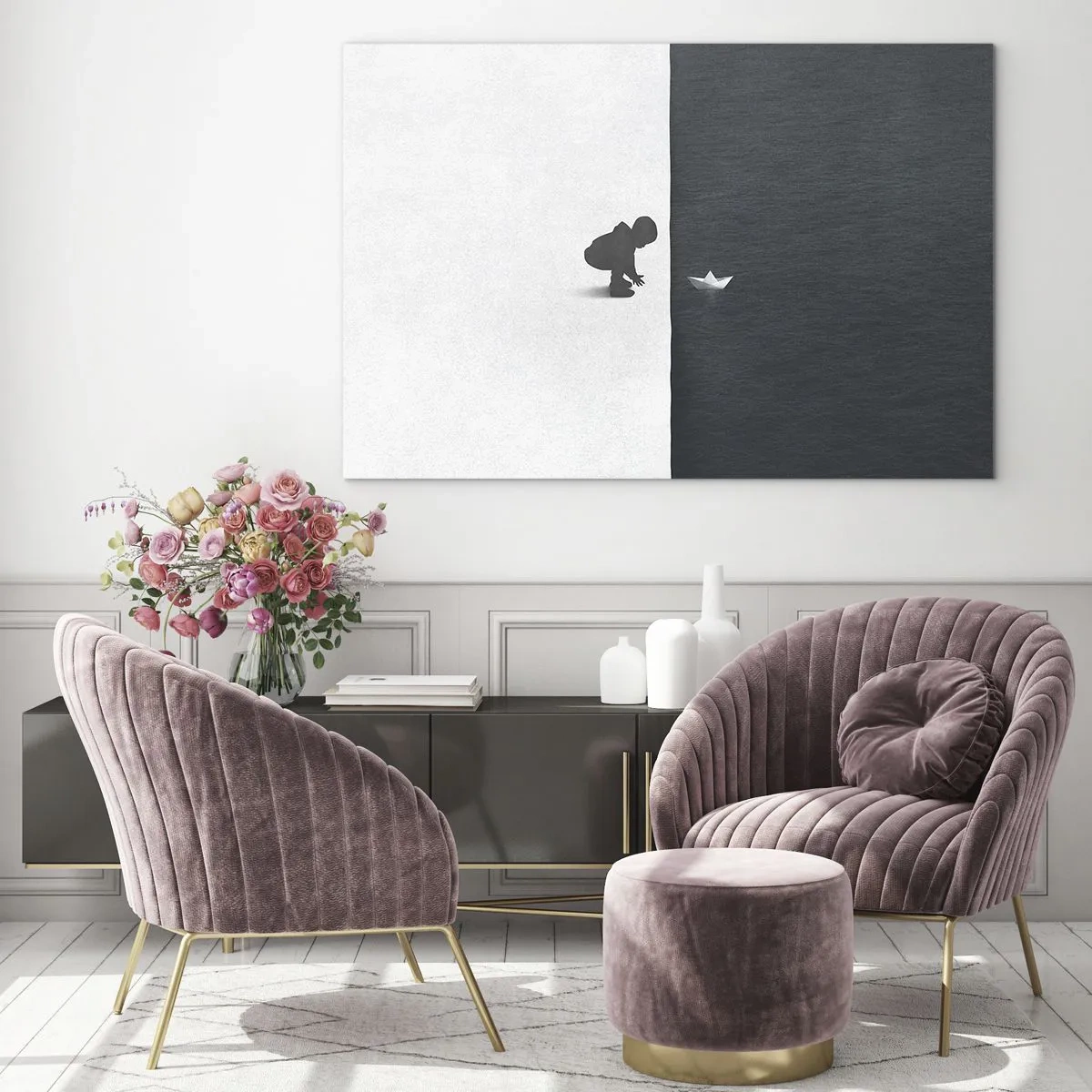 Quadro em vidro - Grande expedição - 120x80 cm