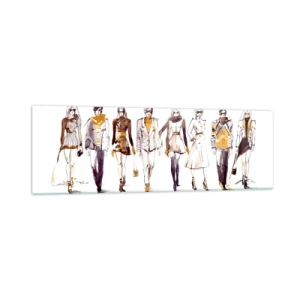 Quadro em vidro - Elegância elegante e casual sem esforço - 160x50 cm
