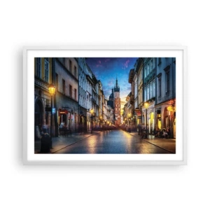 Pôster em moldura branca - O charme de Cracóvia - 70x50 cm