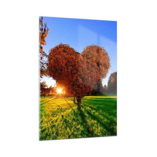 Quadro em vidro - E como não amar o outono - 50x70 cm