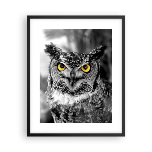 Pôster com moldura preta - Nada pode ser escondido - 40x50 cm