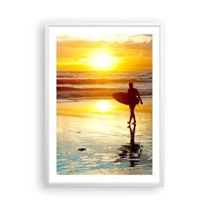 Pôster em moldura branca - O Retorno do Guerreiro - 50x70 cm