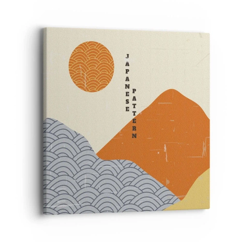 Quadro em tela - No espírito japonês - 40x40 cm