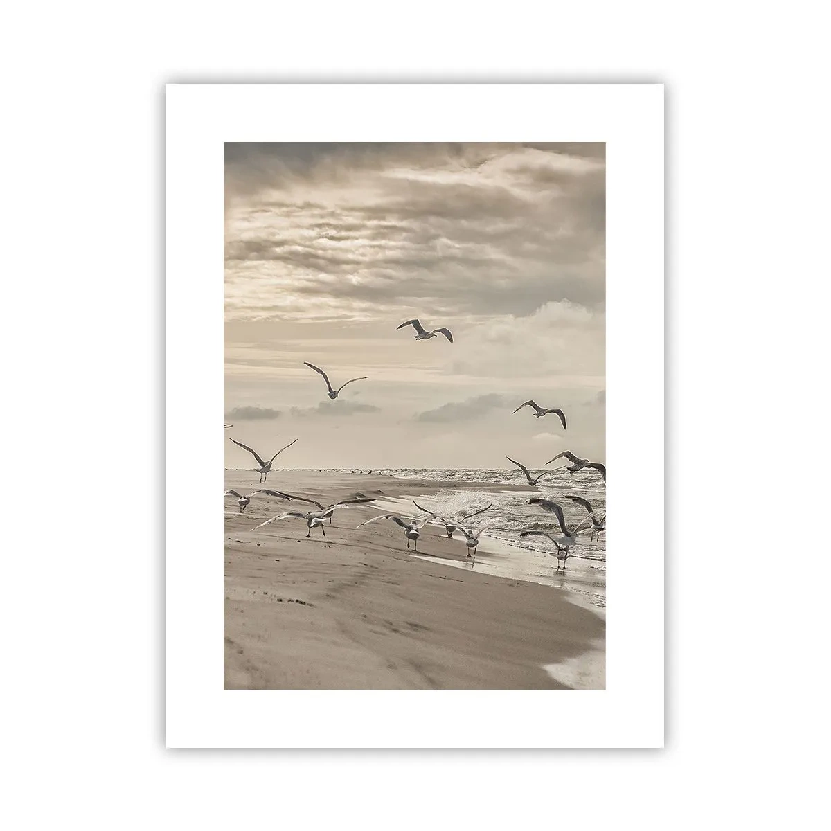 Pôster - O som do mar, o canto dos pássaros - 30x40 cm