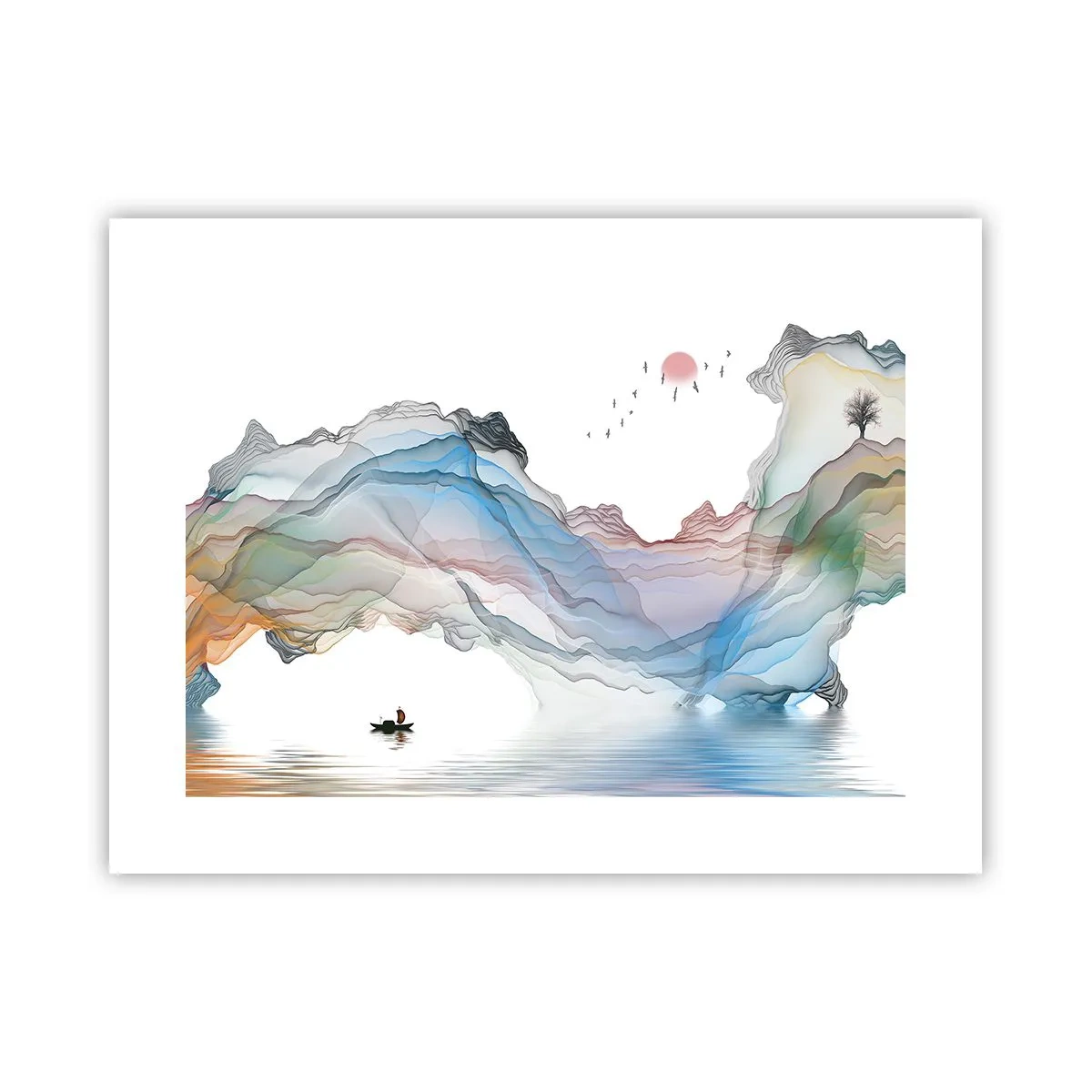 Pôster - Em direção às montanhas de cristal - 40x30 cm