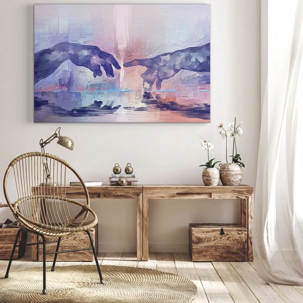 Quadro em tela - Faísca divina da vida - 120x80 cm