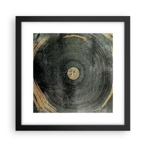 Pôster com moldura preta - Mudança e persistência - 30x30 cm