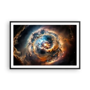 Pôster com moldura preta - Início - 91x61 cm