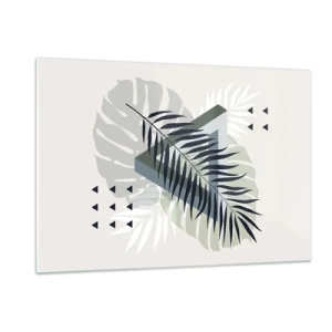 Quadro em vidro - Natureza e geometria – duas ordens? - 120x80 cm