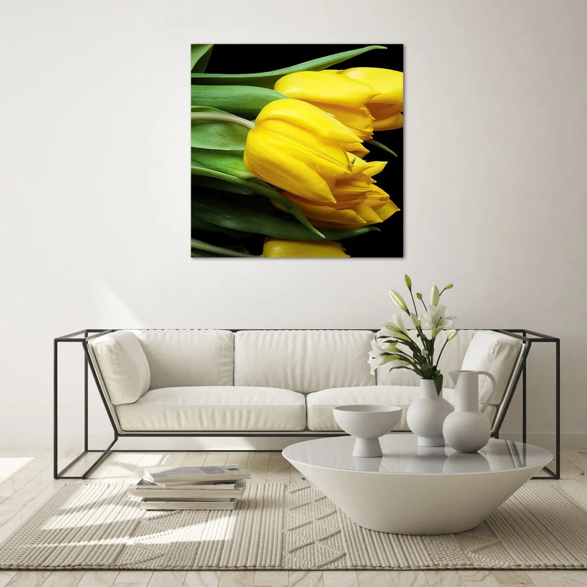 Quadro em vidro - Feitas a partir do sol - 40x40 cm