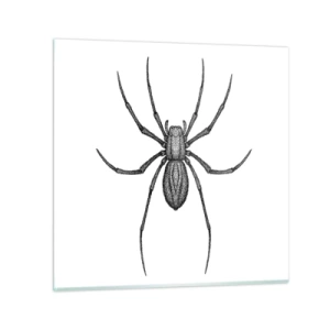 Quadro em vidro - Precisão perturbadora - 40x40 cm