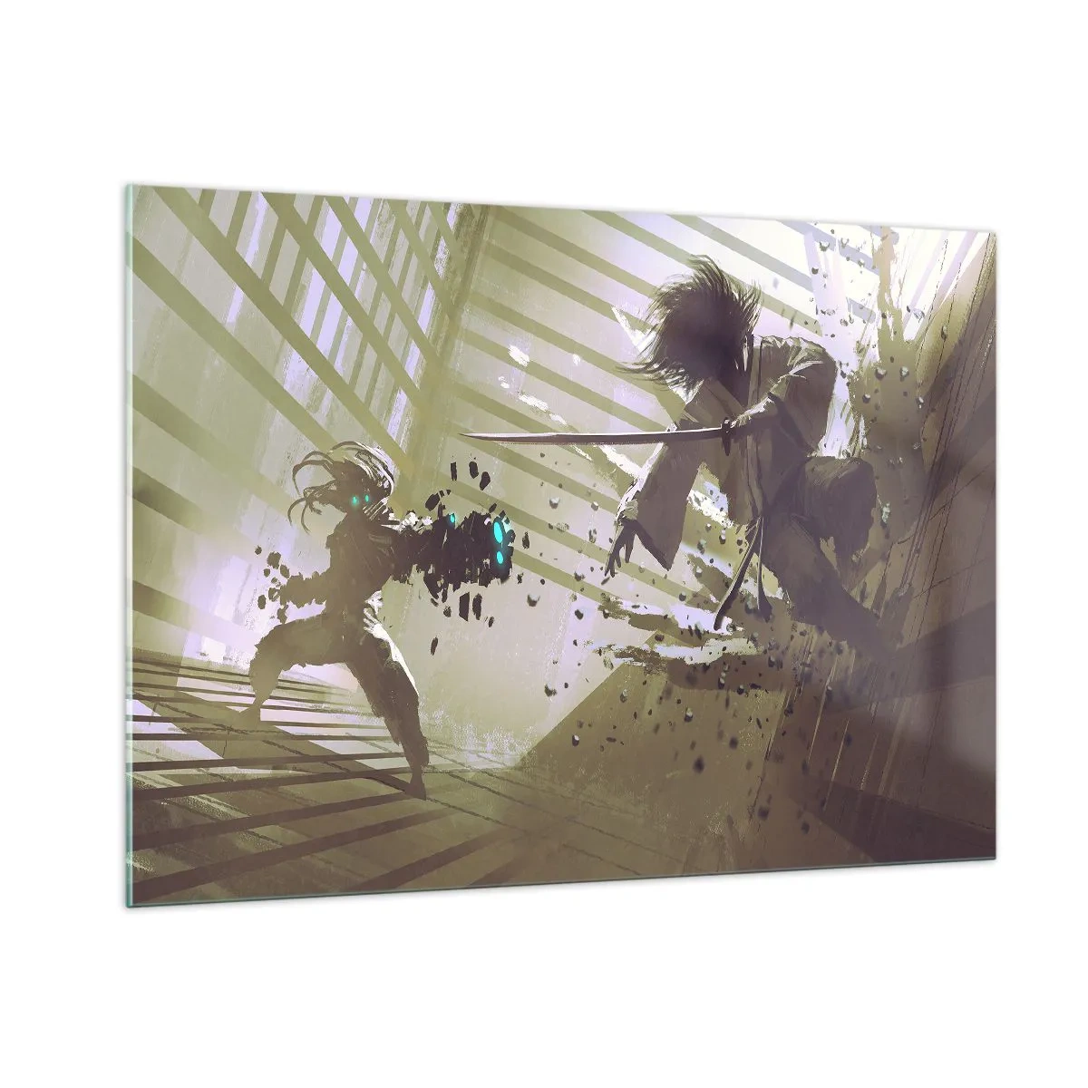 Quadro em vidro - Você também pode ser um samurai - 100x70 cm