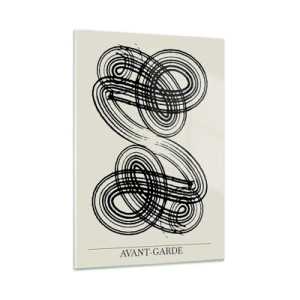 Quadro em vidro - Saiu espontaneamente - 50x70 cm