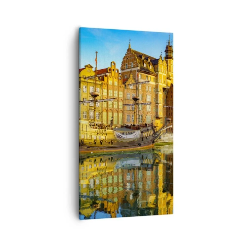 Quadro em tela - Imagem espelhada do passado - 55x100 cm