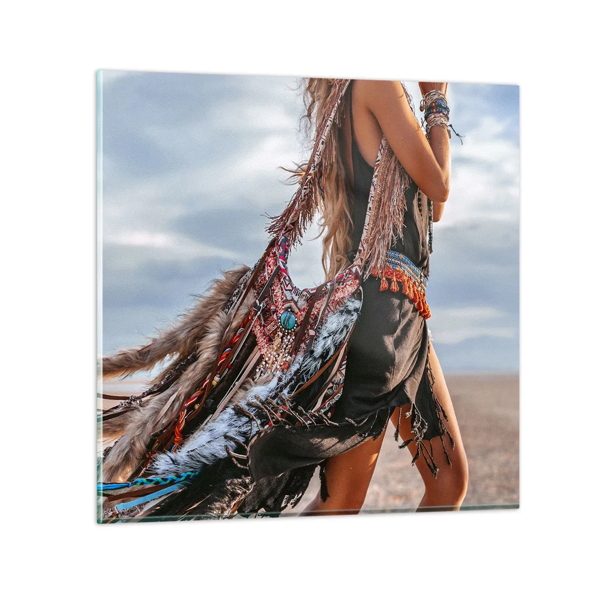 Quadro em vidro - Namorada do Xamã - 70x70 cm