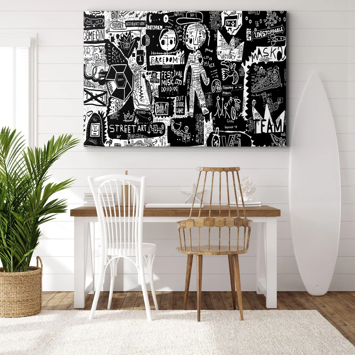 Quadro em tela - O direito e a alegria da juventude espiritual - 100x70 cm