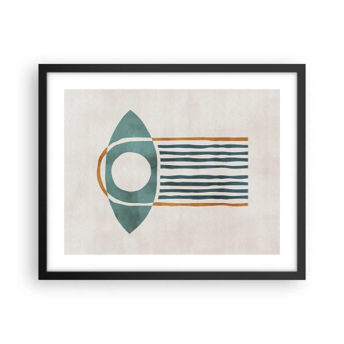 Pôster com moldura preta - Sinais e rituais - 50x40 cm