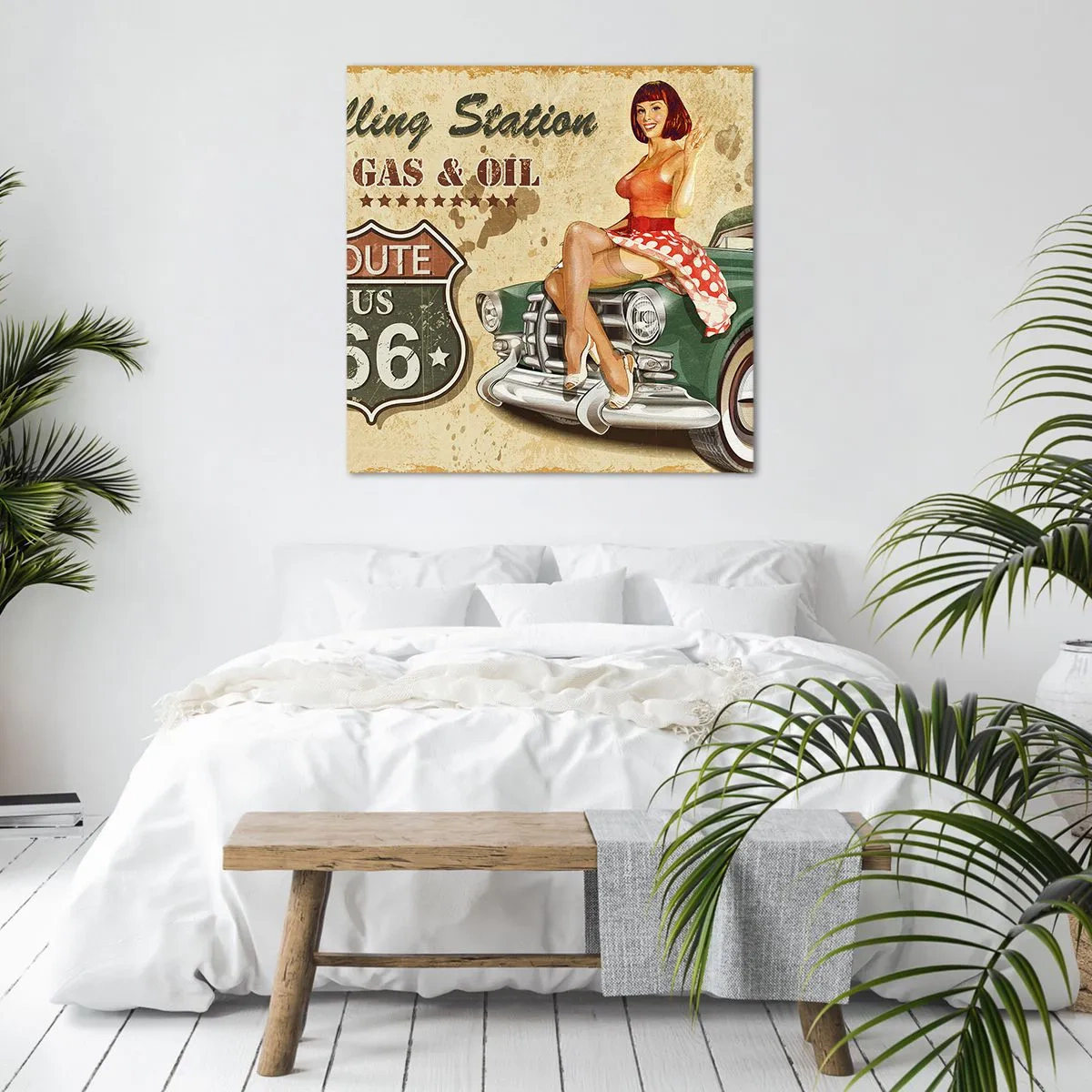 Quadro em tela - Os gloriosos anos 40 - 70x70 cm