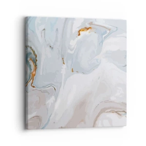Quadro em tela - Branco elevado - 30x30 cm