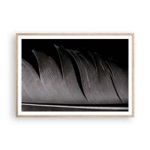 Pôster com moldura de carvalho claro - A caneta – um design maravilhoso - 100x70 cm