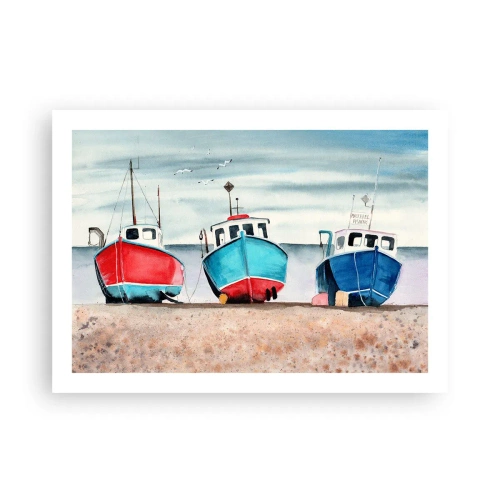 Pôster - Pronto para pescar - 70x50 cm