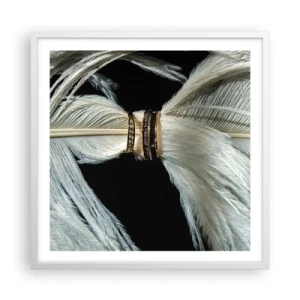 Pôster em moldura branca - ...todos os dias da nossa vida... - 60x60 cm