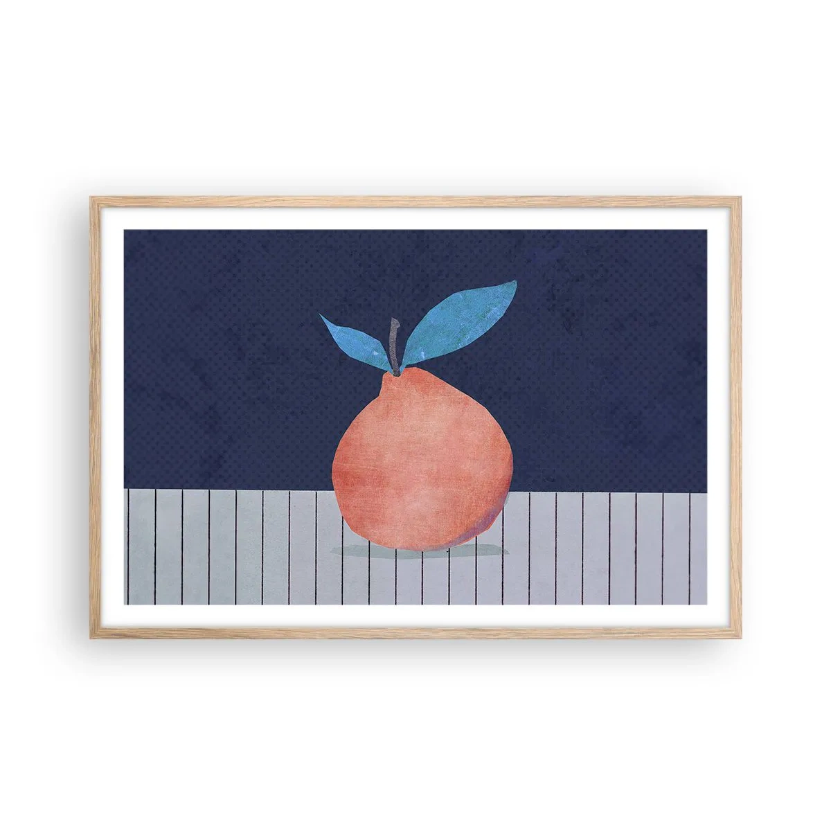 Pôster com moldura de carvalho claro - Convexidade e plano - 91x61 cm