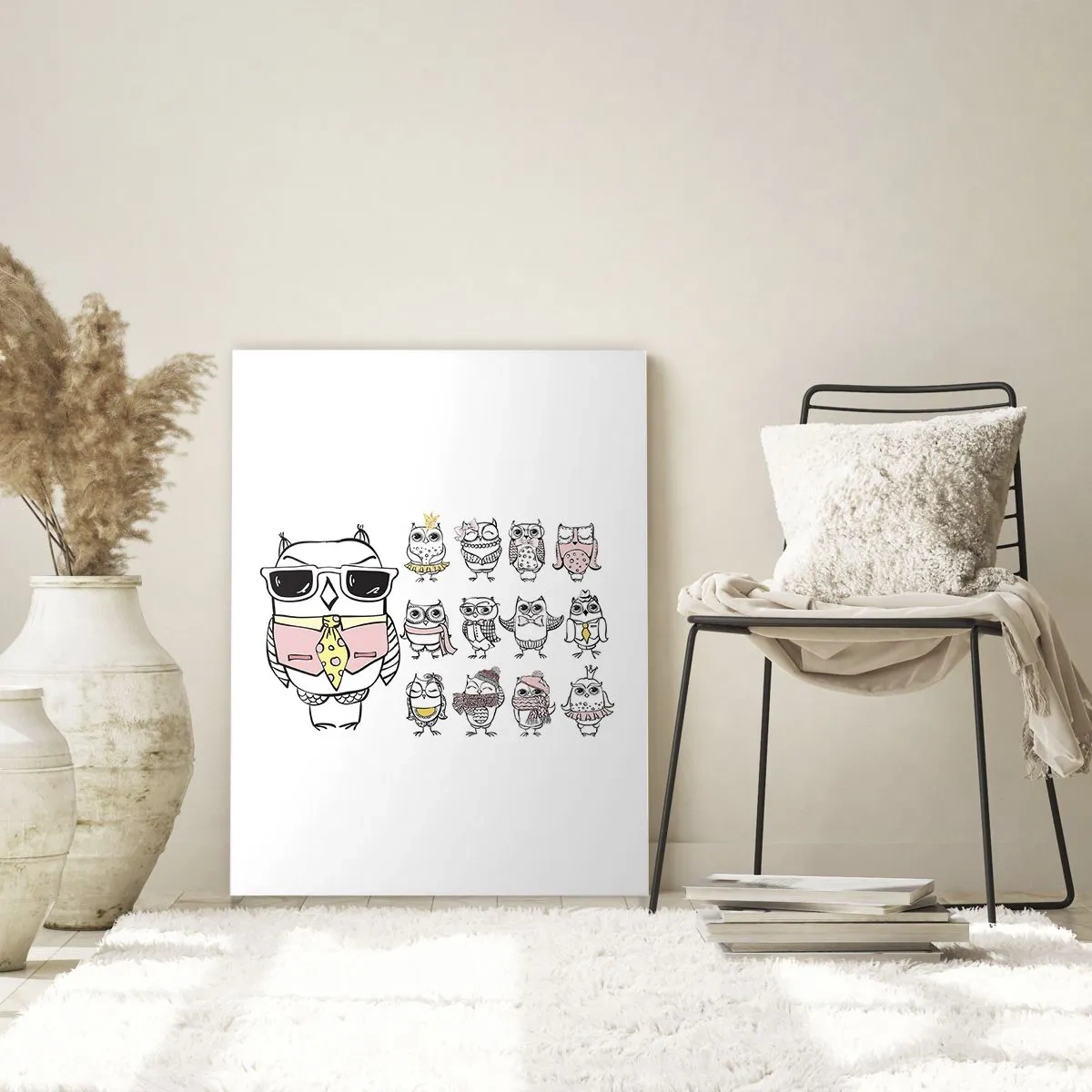 Quadro em vidro - Tantas funções a desempenhar - 80x120 cm