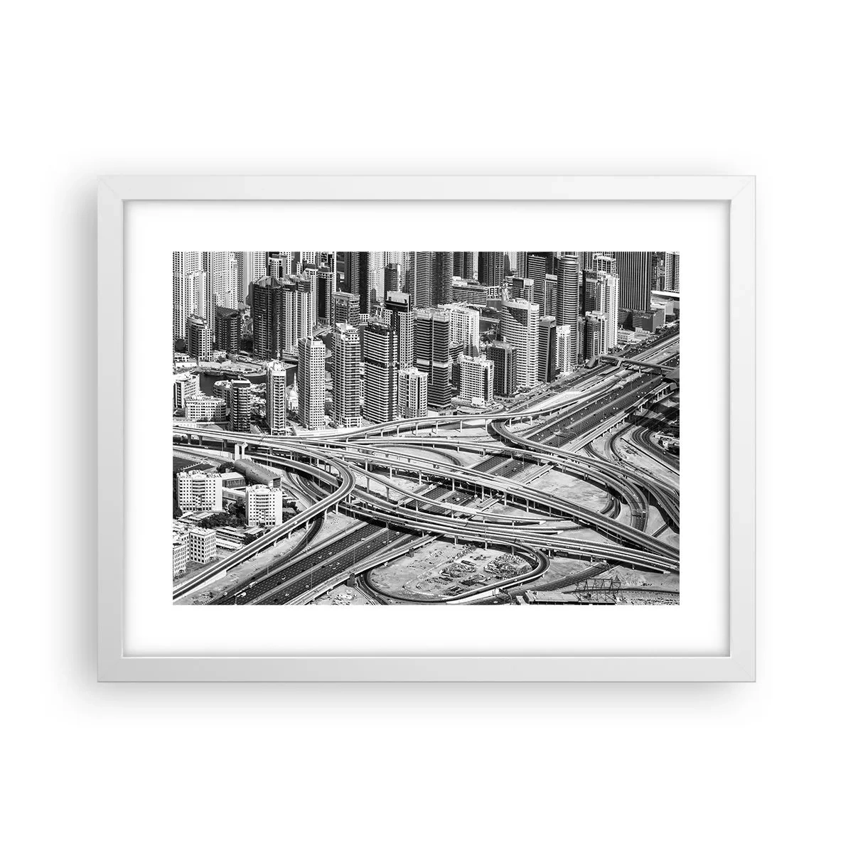 Pôster em moldura branca - Dubai – uma cidade impossível - 40x30 cm