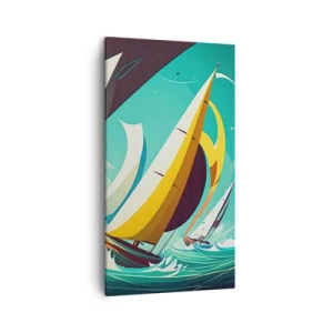 Quadro em tela - Boa sorte com os elementos - 45x80 cm