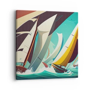 Quadro em tela - Boa sorte com os elementos - 40x40 cm